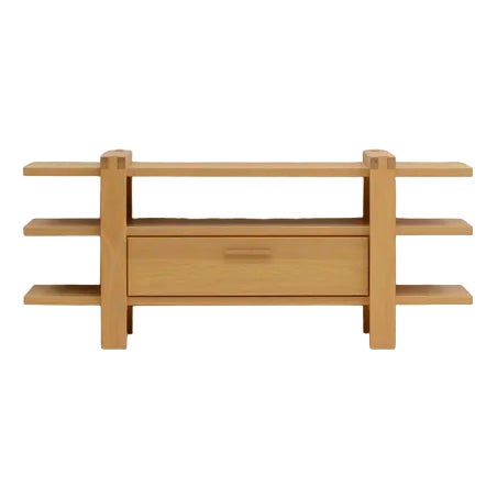 Belgian Oak Shelving Unit For Sale