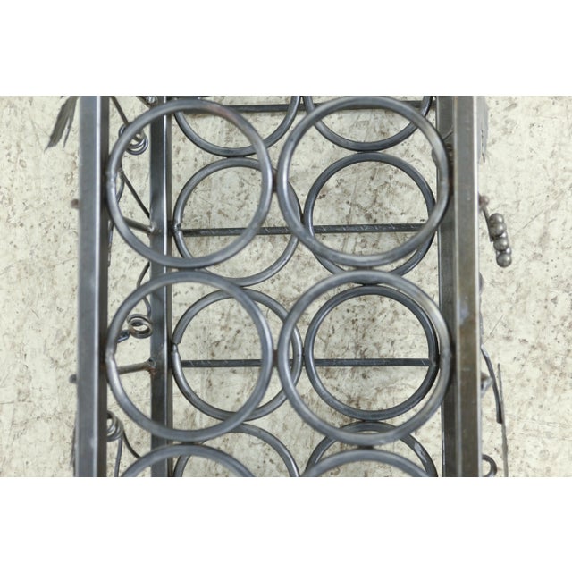 Charleston Forge Attributed Steel & Iron Wine Rack For Sale In Philadelphia - Image 6 of 10