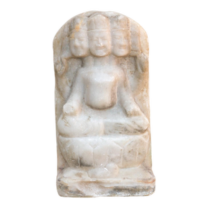 Antique Indian Marble Brahma Statue