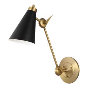 Thomas O'Brien by Visual Comfort Studio Signoret Library Sconce, Burnished Brass
