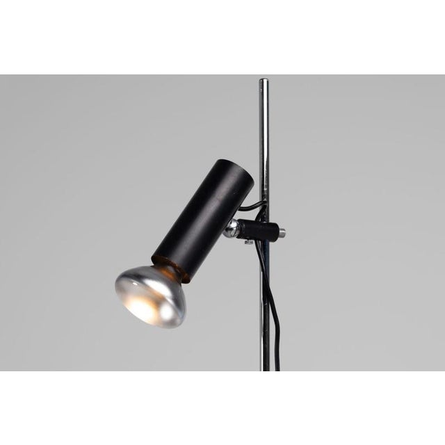 1950s Black Model 1055 Floor Lamps by Gino Sarfatti for Arteluce, Italy, 1955, Set of 2 For Sale - Image 5 of 17