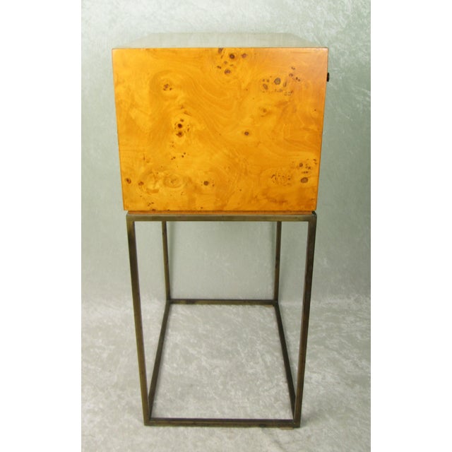 Mid 20th Century Milo Baughman Style Small 3 Drawer Jewelry Chest For Sale - Image 4 of 18