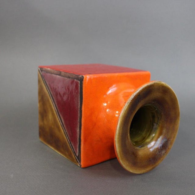 Vintage Italian Sculptural Vase by Bruno Gambone, 1970s For Sale - Image 17 of 18