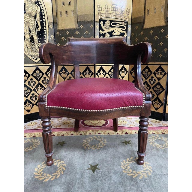Louis Philippe Office Armchair For Sale - Image 10 of 10