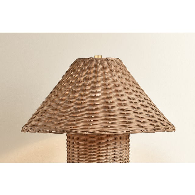 Mitzi Jeanette 20 in. 1 Light Table Lamp in Aged Brass Finish For Sale In New York - Image 6 of 8