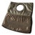 Vintage Whiting & Davis Metallic Mesh & Leather Foldover Clutch Purse – 1970s/1980s Convertible Evening Handbag With Ring Handle For Sale