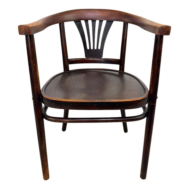 Art Nouveau No. 24 Armchair by Arch. Emanuel Von Seidl for Thonet, 1920s For Sale