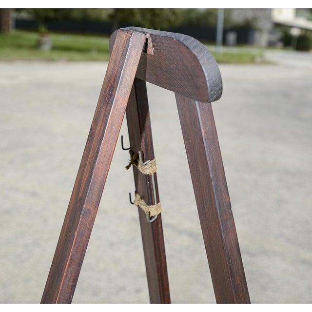 Italian Painters Easel in Wood, 1920s For Sale - Image 9 of 18