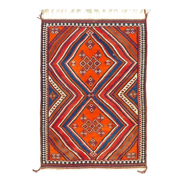 Pasargad DC Vintage Persian Reversible Kilim Flat Weave For Sale
