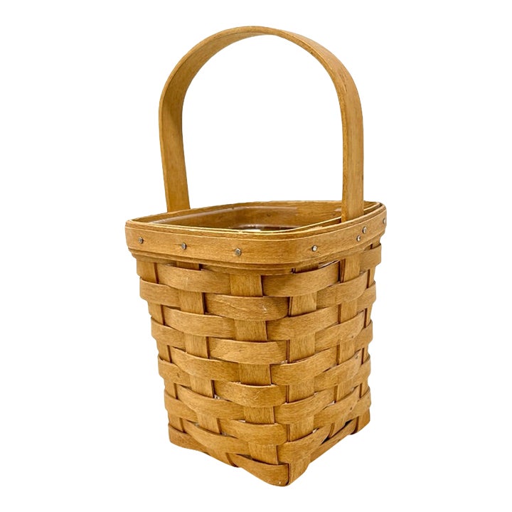 20th Century Longaberger Basket With Original Insert and Paperwork Chairish