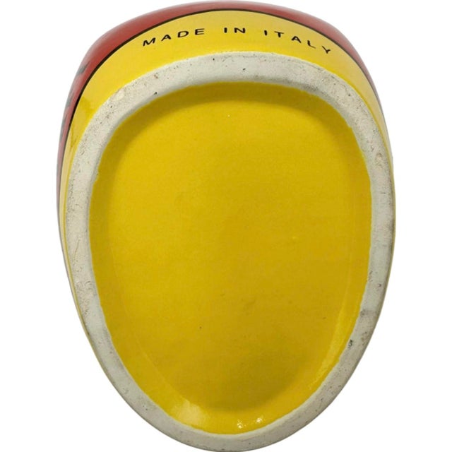 Vintage Club Ferrari Helmet Ashtray Ceramic Sports Car Racing For Sale - Image 9 of 12