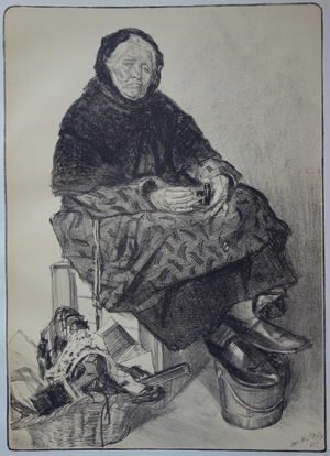 Louis Malteste, Laces Seller, 1898, Lithograph