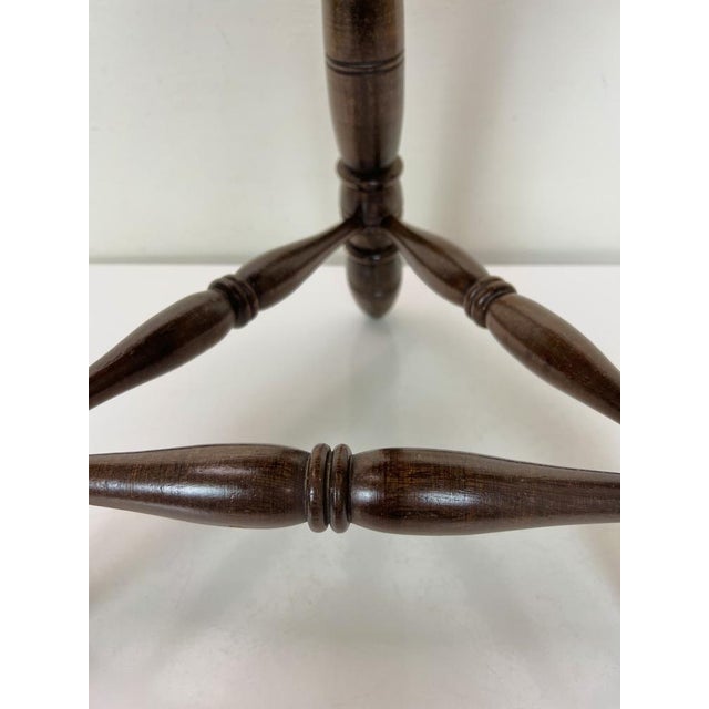 Mid-Century French Oak Tripod Stool in the Style of Charles Dudouyt, 1950s For Sale - Image 14 of 15