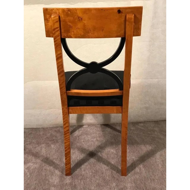 Biedermeier Birchwood Veneer Chairs, 1820s, Set of 3 For Sale - Image 6 of 8