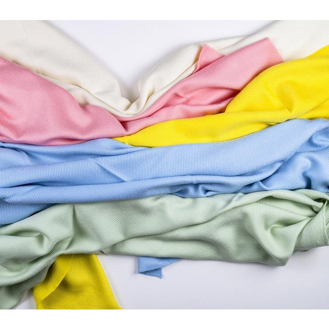 Handwoven Blanket in Blue by Litolff, Germany For Sale - Image 8 of 16