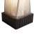 Torque Accent Floor Lamp - Ebony Finish, Hand-Knotted Silvered String Shade, Dimmer For Sale - Image 6 of 12