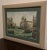 Realism Original Watercolor, Castle Ruins in Fuengirola, Spain, Ancient Fortress Signed by Artist, Wooden Frame With Green matting For Sale - Image 3 of 12