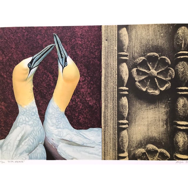 Postmodern Original Vintage Lithograph by Michael Knigin, "Royal Applause", #146/300, Signed, 1980 For Sale - Image 3 of 9