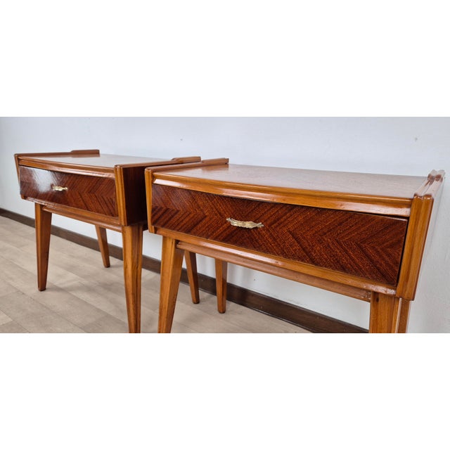 Vintage Art Deco Nightstands, 1940, Set of 2 For Sale - Image 4 of 18
