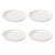 Kenneth Ludwig Chicago White Scalloped Stoneware Dessert Plate (Set of 4) For Sale - Image 4 of 4