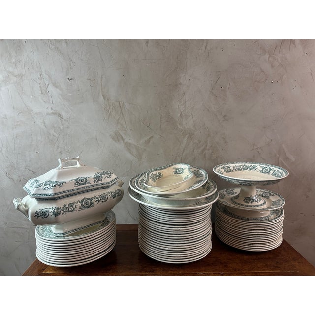 Longwy Iron Land Service, 1890, Set of 60 For Sale - Image 18 of 18