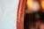 Mid-Century Modern 1950s Danish Mid Century Modern Round Solid Teak Mirror With Leather Strap 31" For Sale - Image 3 of 7