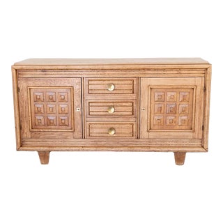 1940's French Oak Sideboard by Charles Dudouyt For Sale