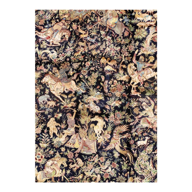 Viscose on a cotton foundation with a medallion This rug has a dense, soft pile, and excellent quality, to ensure that you...