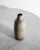 A unique and very decorative Swedish mid century modern ceramic stoneware vase in gray brown har fur glaze by Carl-Harry...