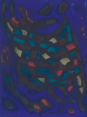 Original 1964 Lithograph "Composition" by Alfred Manessier
