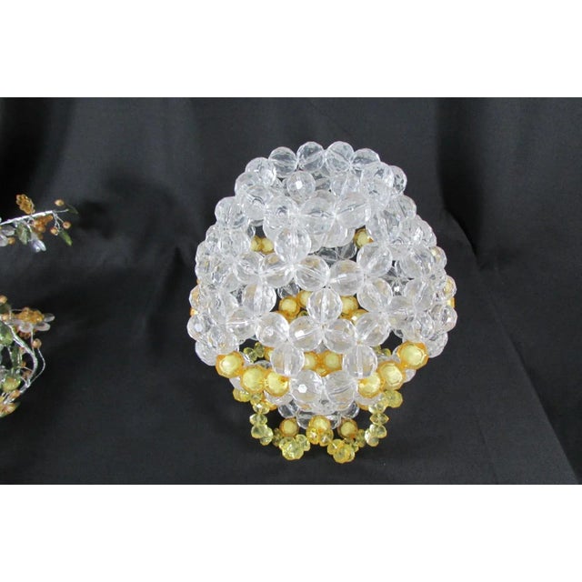 1980s Vintage Vase and Pearl Bouquet For Sale - Image 5 of 11