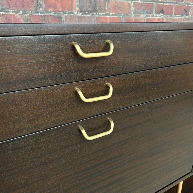 Wood Harvey Probber Sideboard With Drop-Down Bar For Sale - Image 7 of 13