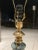 Japanese Bronze & Marble Column Table Lamp With Original Shade Okinawa For Sale In Denver - Image 6 of 13