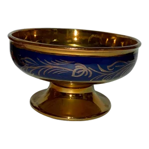 Antique English Staffordshire Luster Compote Bowl