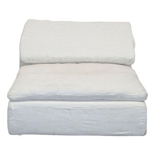 Restoration Hardware Cloud Armless Sectional Chair For Sale