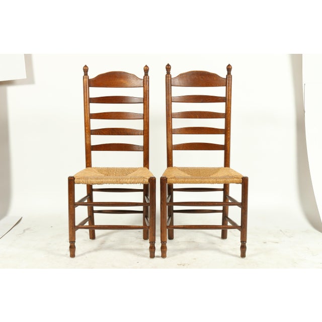 Vintage Dutch FarmhouseStyle Ladder Back Chairs, S/6 Chairish