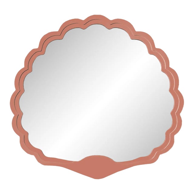 Fleur Home Carnival Proteus Mirror in Red Earth, 24x22 For Sale