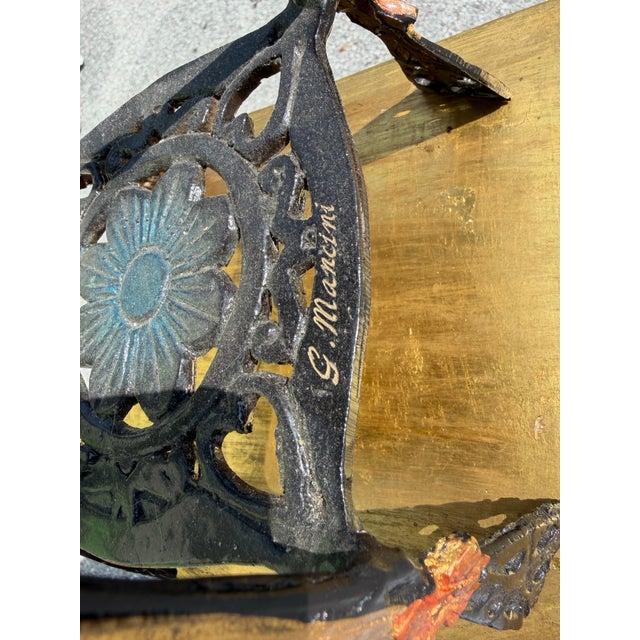 Metal Bronze Statue of a Girl on a Stool Drinking Champaign, 1960s For Sale - Image 7 of 9
