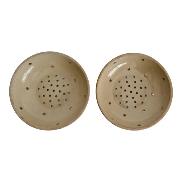 19th-Century French Cheese Mold Moule À Fromage, Pair For Sale