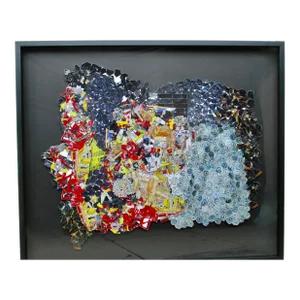 El Anatsui Collage for Benifit Print Project 2024 "Paper and Silver"