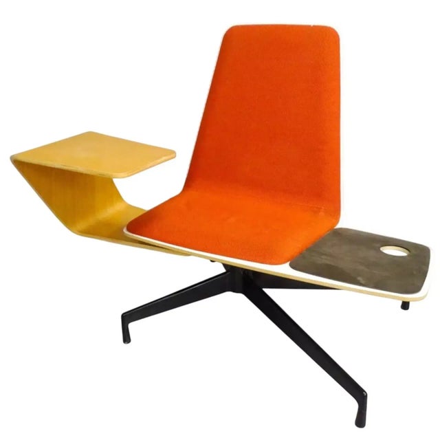 Orange Haworth Harbor Work Lounge Chair Modern Design by Nicolai Czumag-Bront For Sale - Image 8 of 9