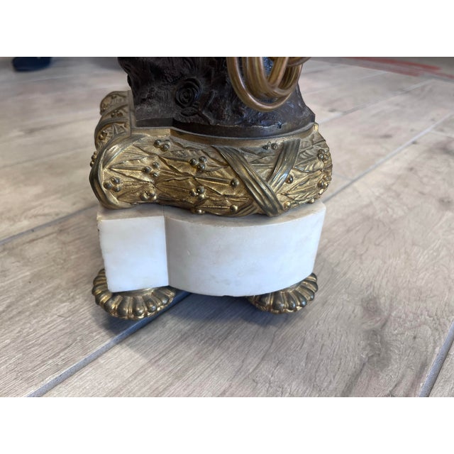 Antique French Louis XVI Style Figural Candelabra Table Lamp For Sale - Image 9 of 10