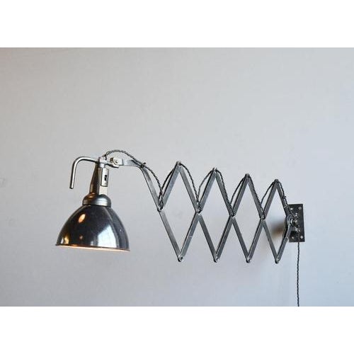 Paint Large Scissor Lamp by Wilhelm Bader, 1930s For Sale - Image 7 of 11