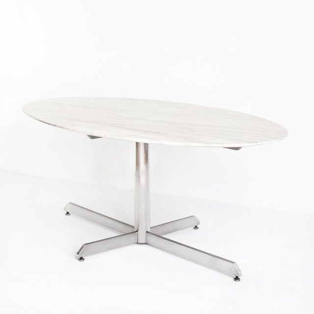 Contemporary Dining Table attributed to Florence Knoll for Roche Bobois, 1960s For Sale - Image 3 of 14