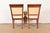 Baker Furniture Modern Regency Cherry Wood Upholstered Armchairs, Pair For Sale - Image 9 of 12