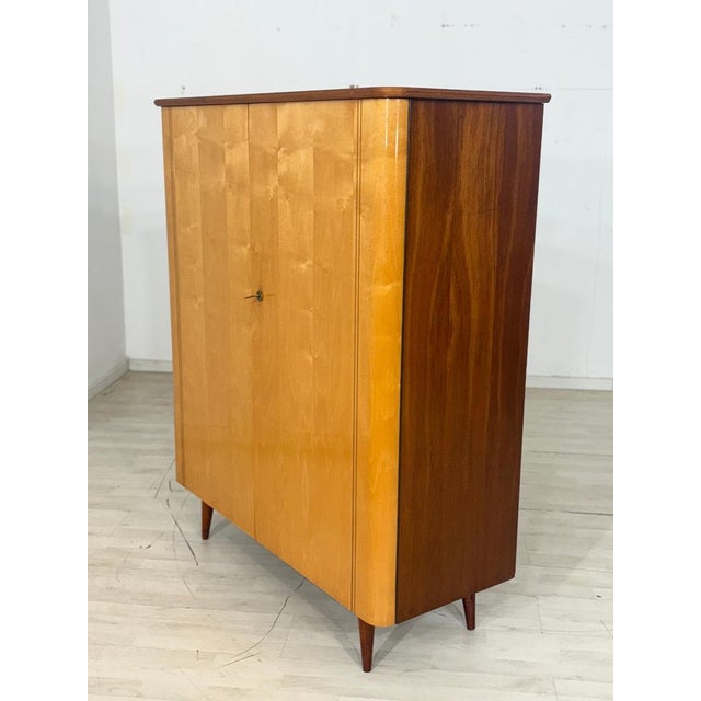 Mid-Century Modern Linen Cabinet in Birch For Sale - Image 6 of 11