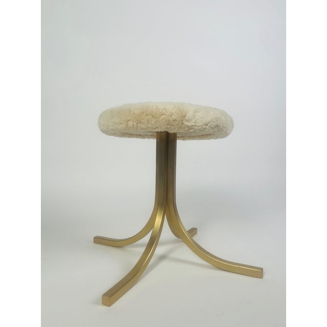 Metal Vintage Stools by Miguel Fisac, 1960, Set of 2 For Sale - Image 7 of 10