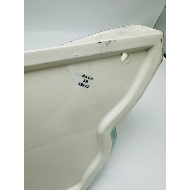 Ceramic Italian Butterfly Wall Pocket For Sale - Image 7 of 7