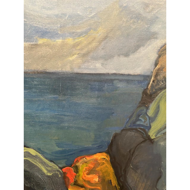 Stig Delang, Large Storm Clouds, Bohuslän, 1960s, Oil on Canvas, Framed For Sale - Image 11 of 14