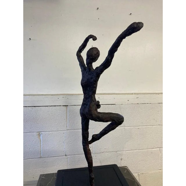 Mid Century Vintage Modern Female Ballerina Original Sculpture For Sale - Image 9 of 11